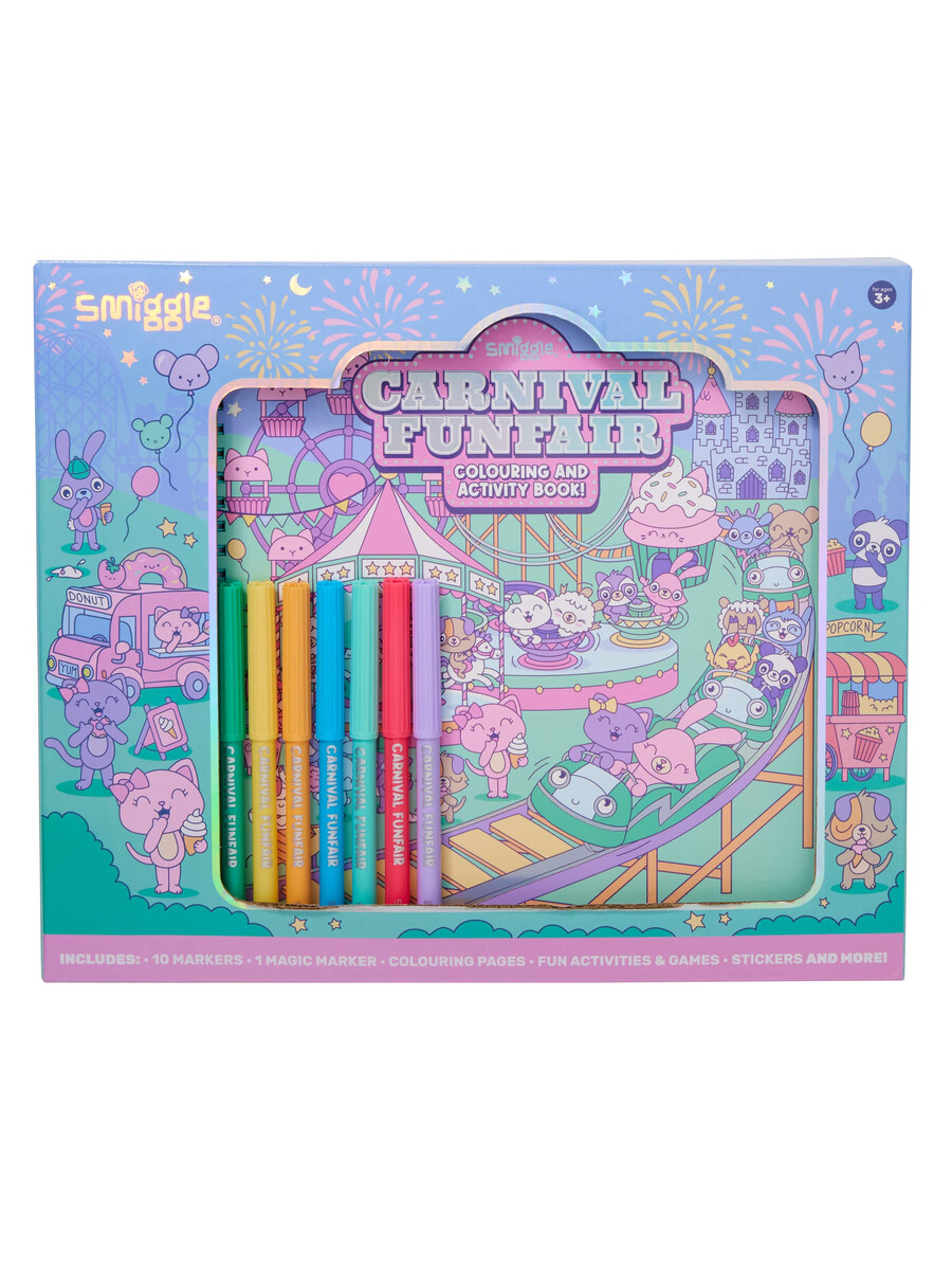 caja de libros con juego de actividades