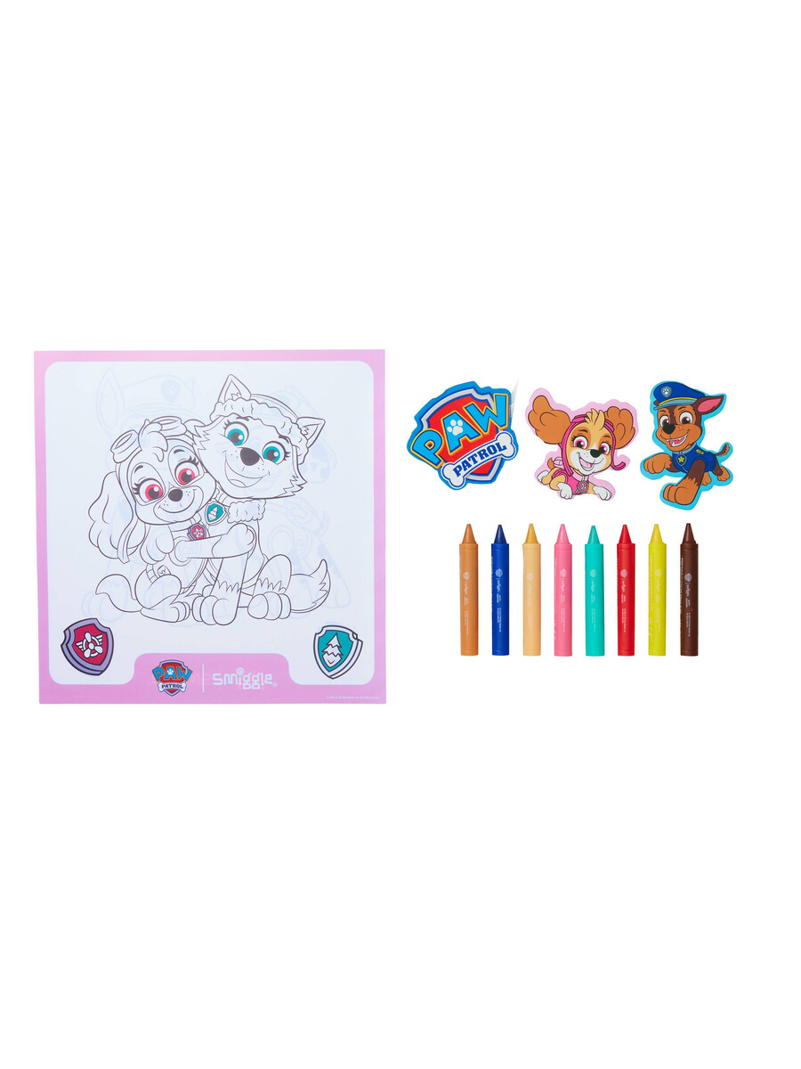 paquete de regalo de crayones de baño de paw patrol