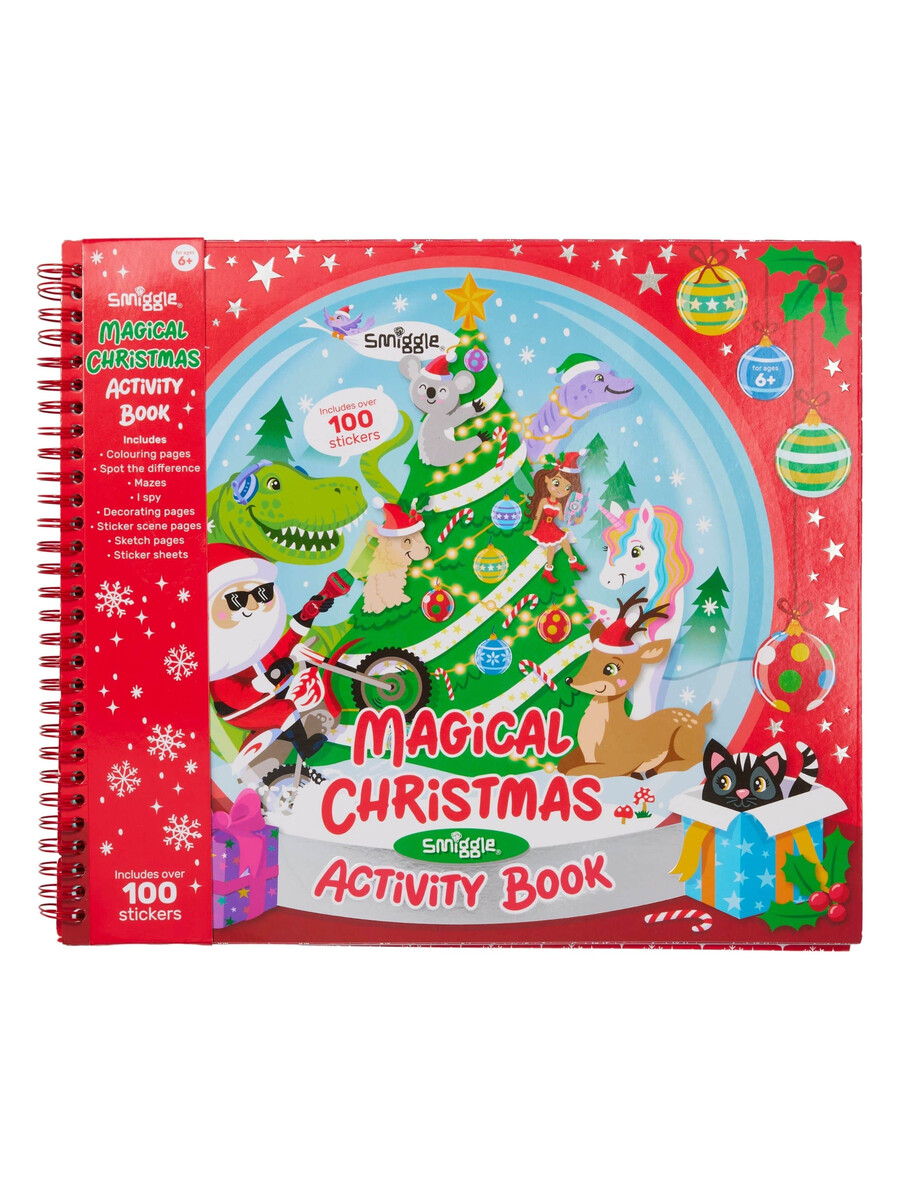 libro de actividades navideñas mágicas