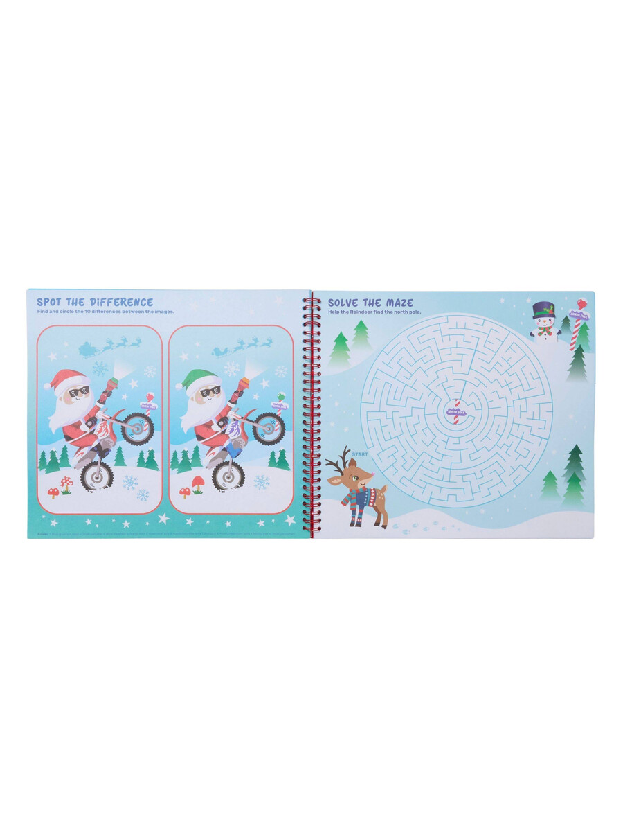 libro de actividades navideñas mágicas