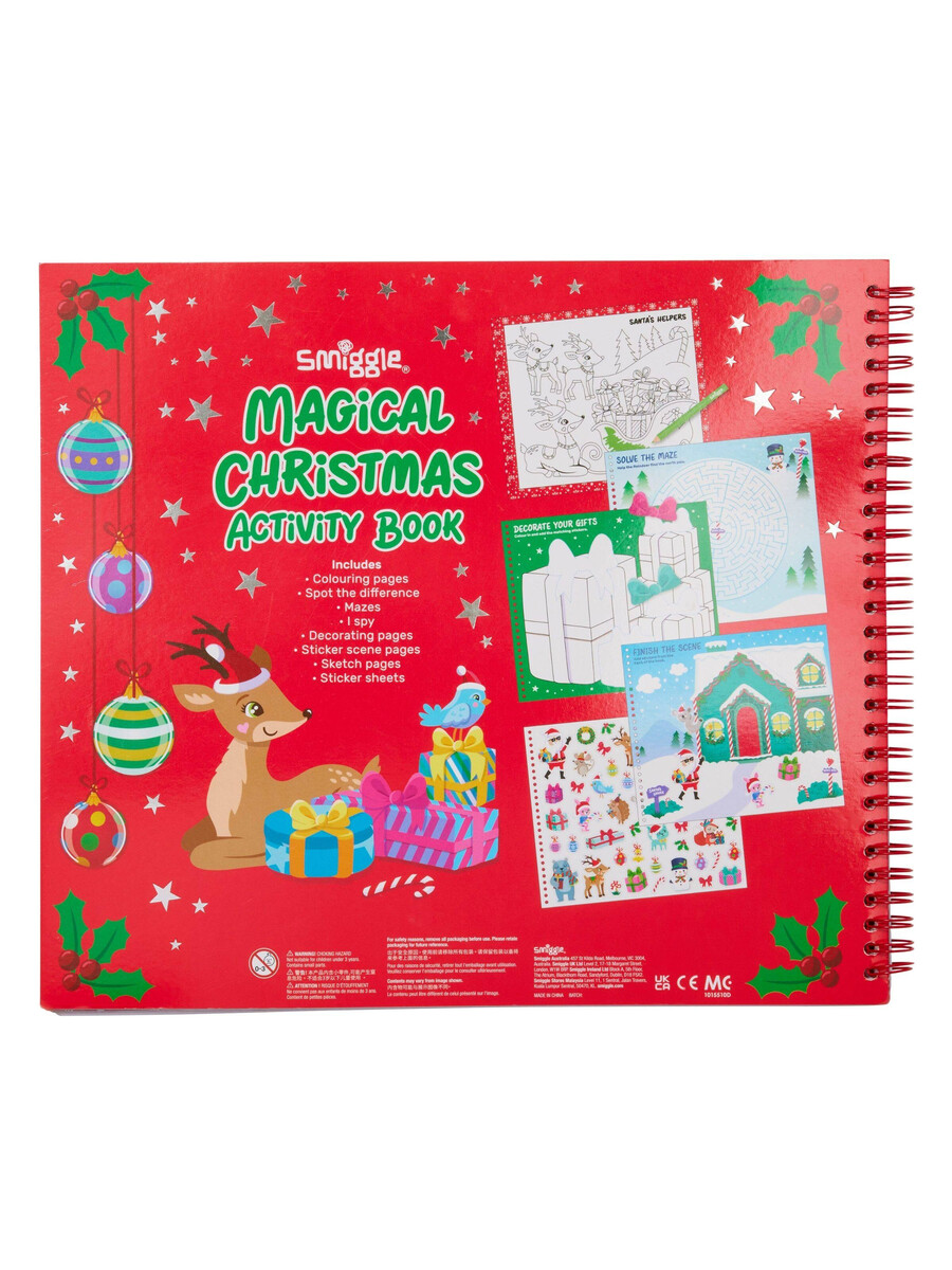libro de actividades navideñas mágicas