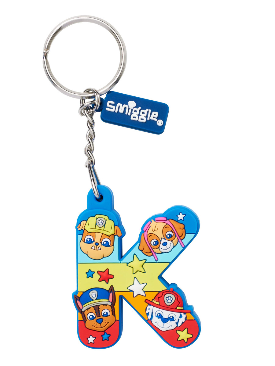 llavero perfumado con el alfabeto de paw patrol