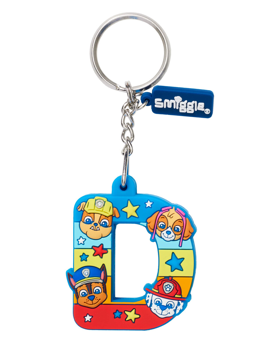 llavero perfumado con el alfabeto de paw patrol