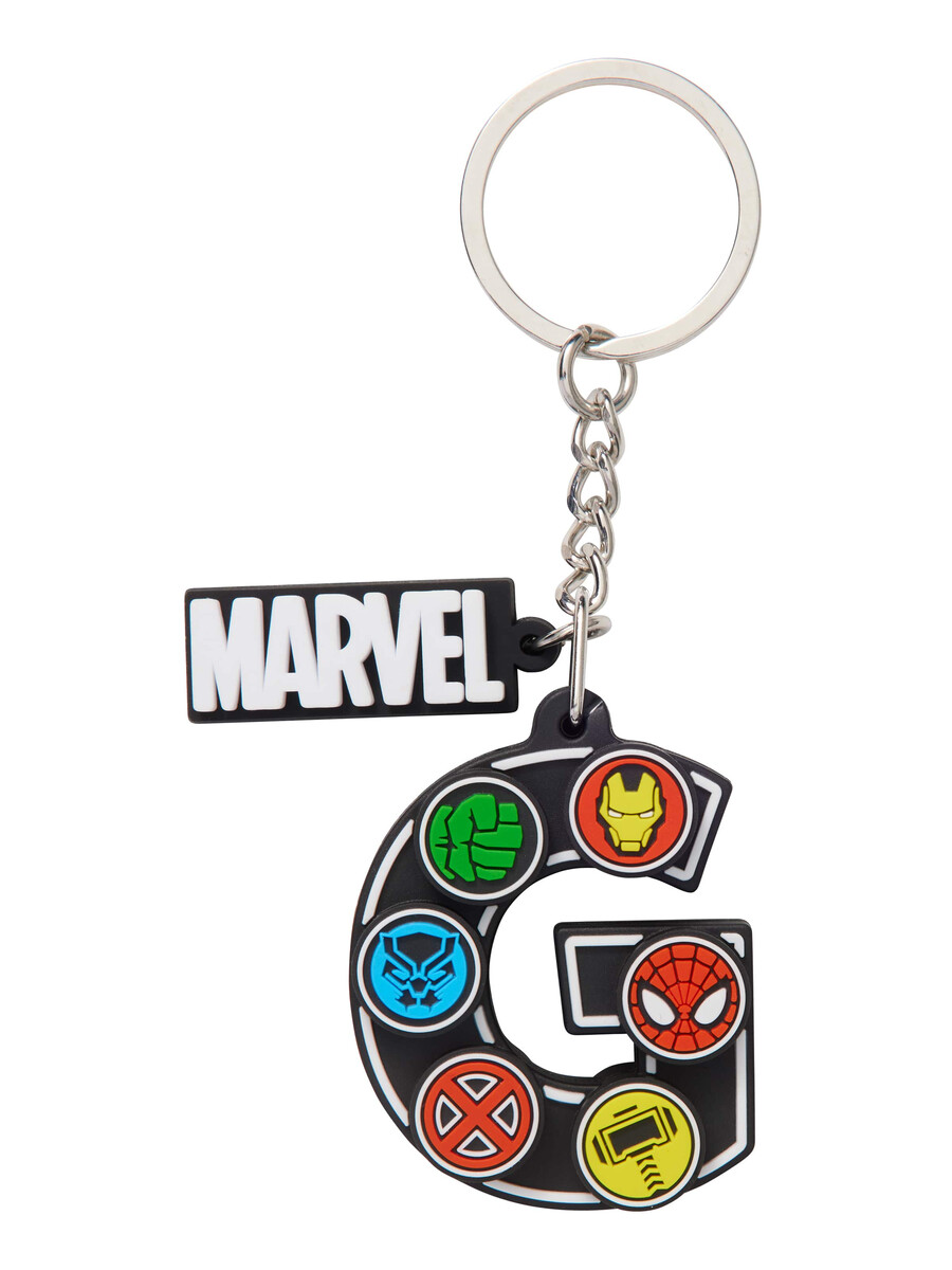 llavero del alfabeto de marvel