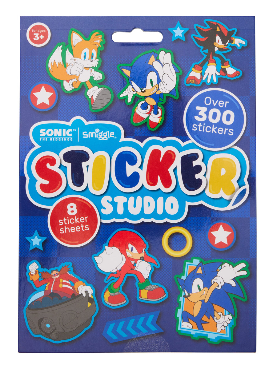 libro de pegatinas de sonic the hedgehog