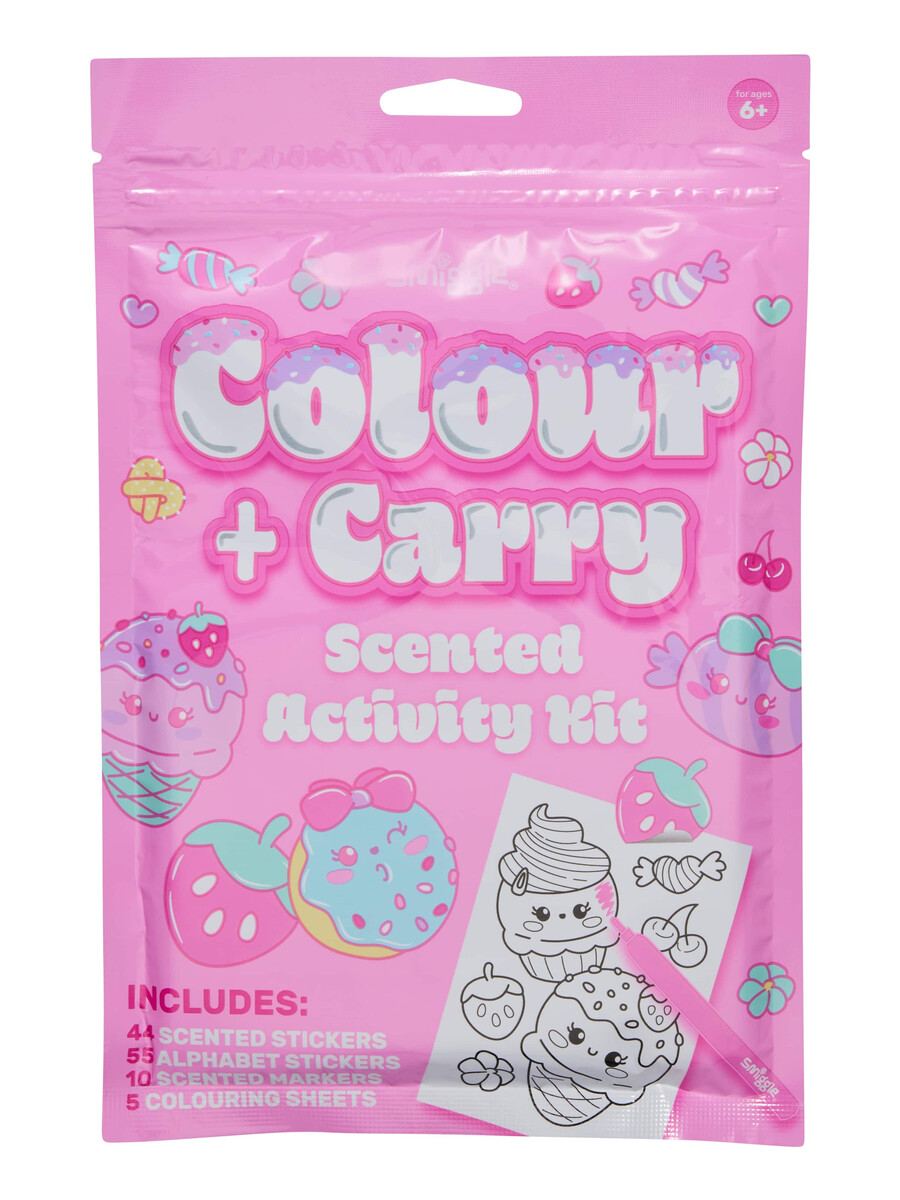 mini kit de actividades perfumadas para colorear y transportar