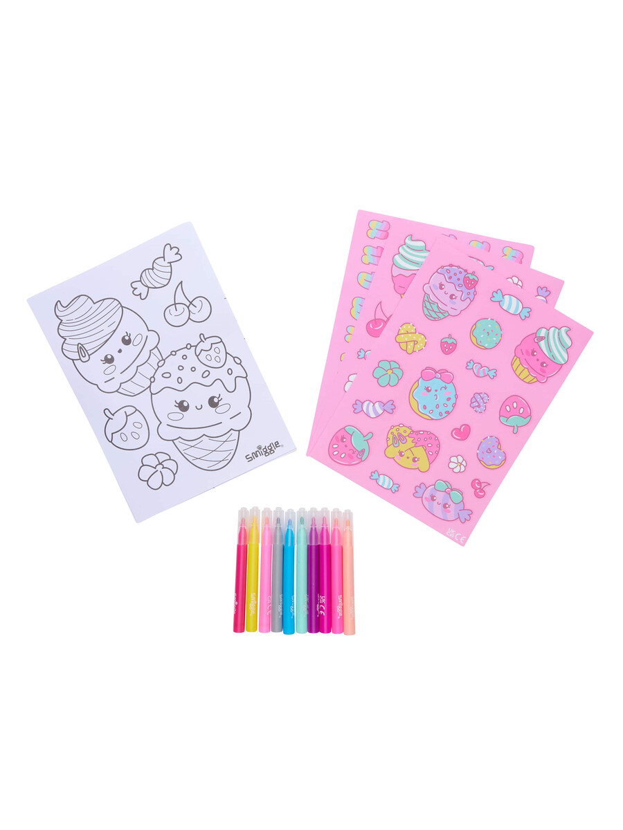 mini kit de actividades perfumadas para colorear y transportar