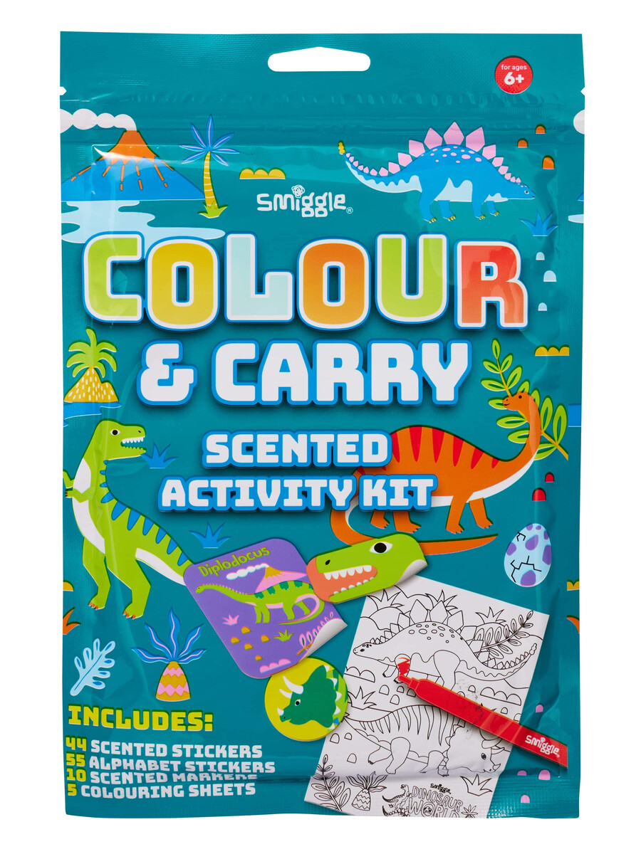 mini kit de actividades perfumadas para colorear y transportar