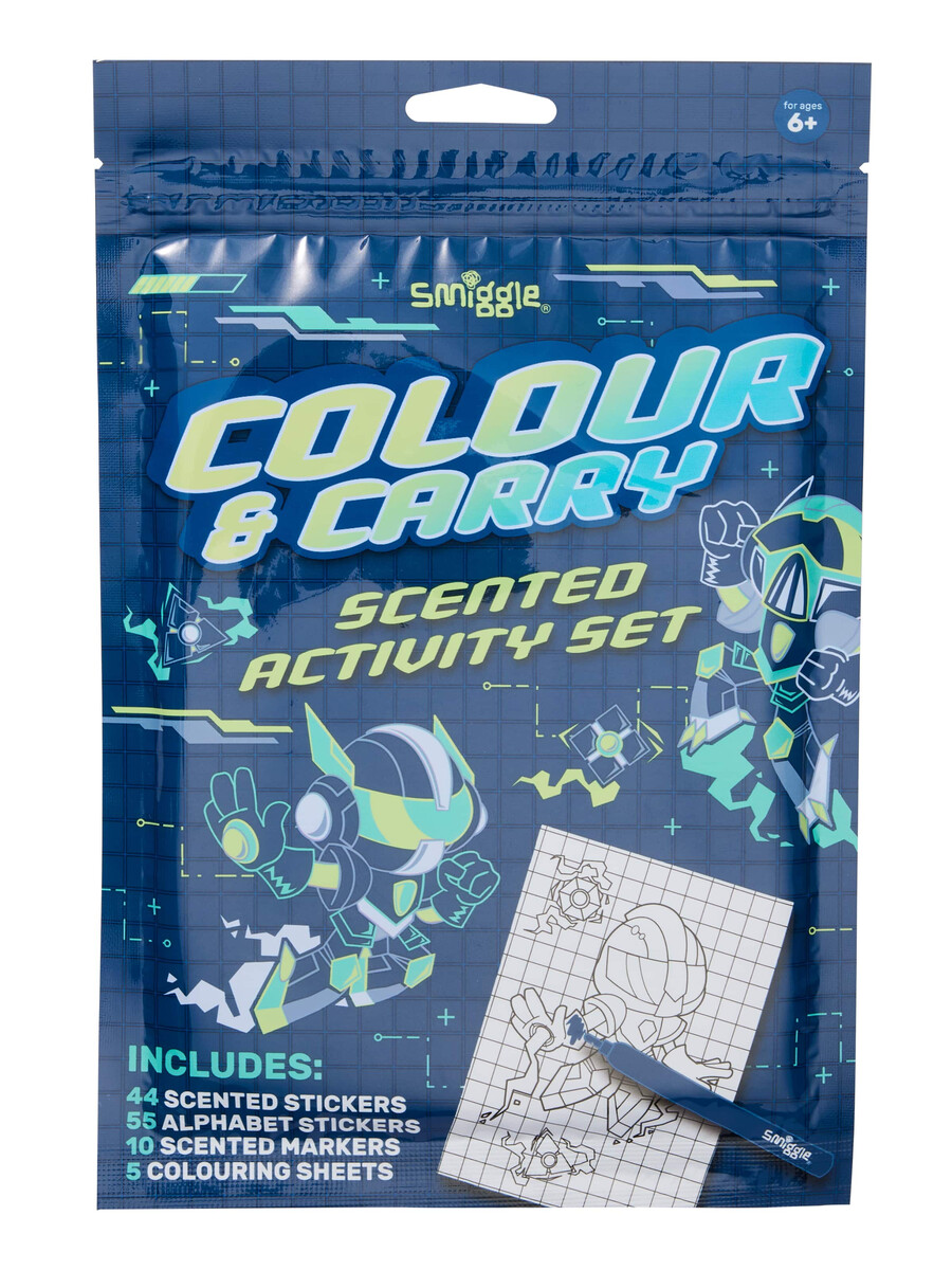 mini kit de actividades perfumadas para colorear y transportar