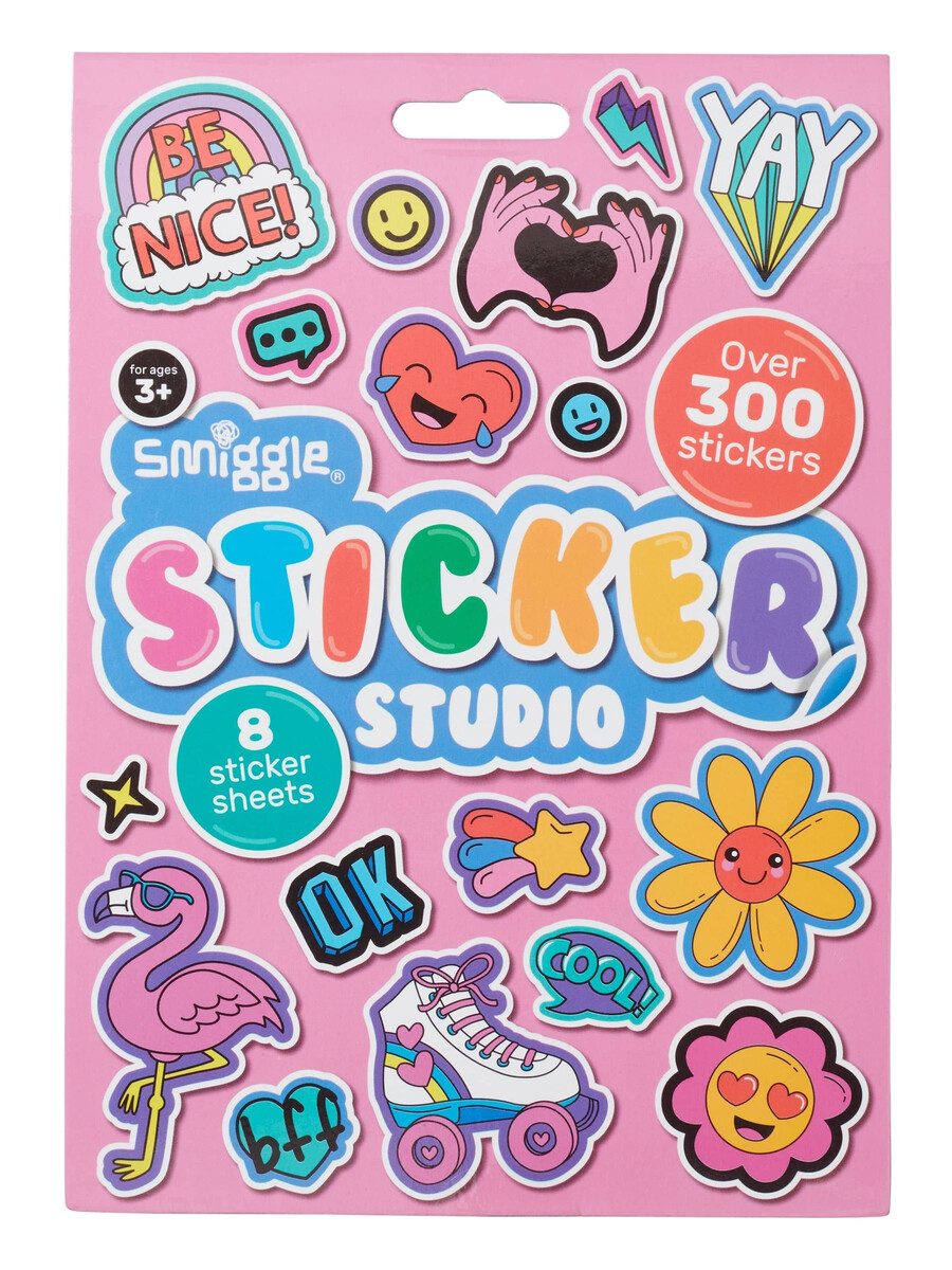 libro de pegatinas del estudio