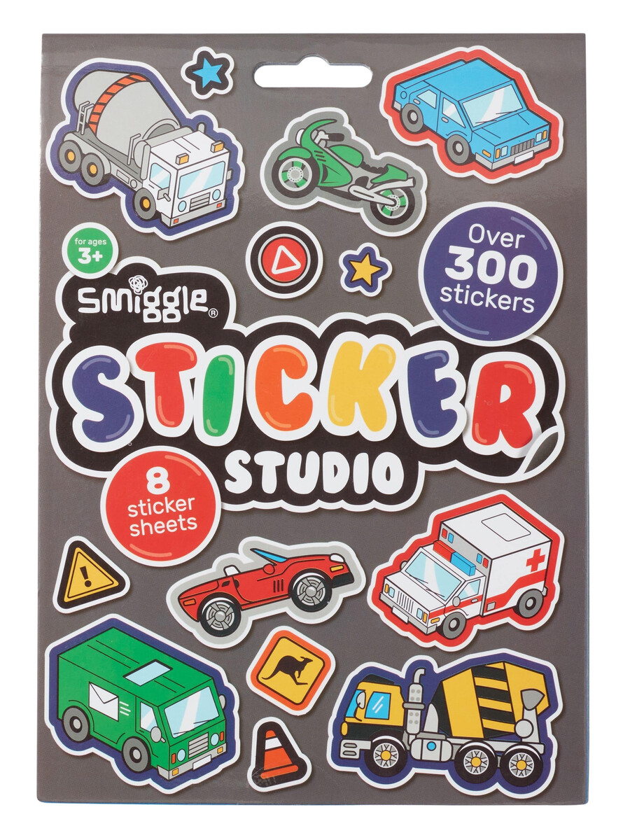 libro de pegatinas del estudio