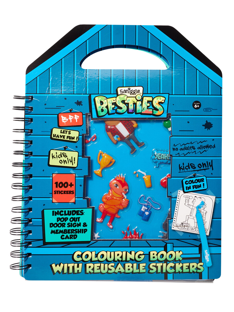 libro para colorear de mejores amigas con pegatinas reutilizables