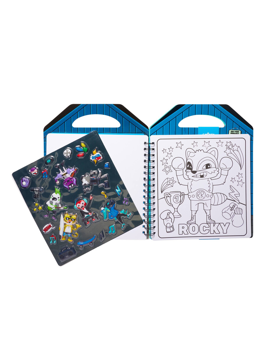 libro para colorear de mejores amigas con pegatinas reutilizables