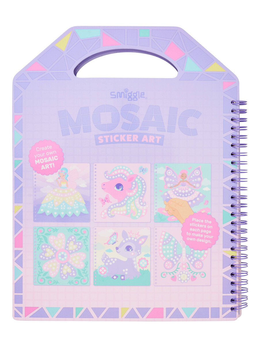 libro de actividades de arte con pegatinas de mosaico