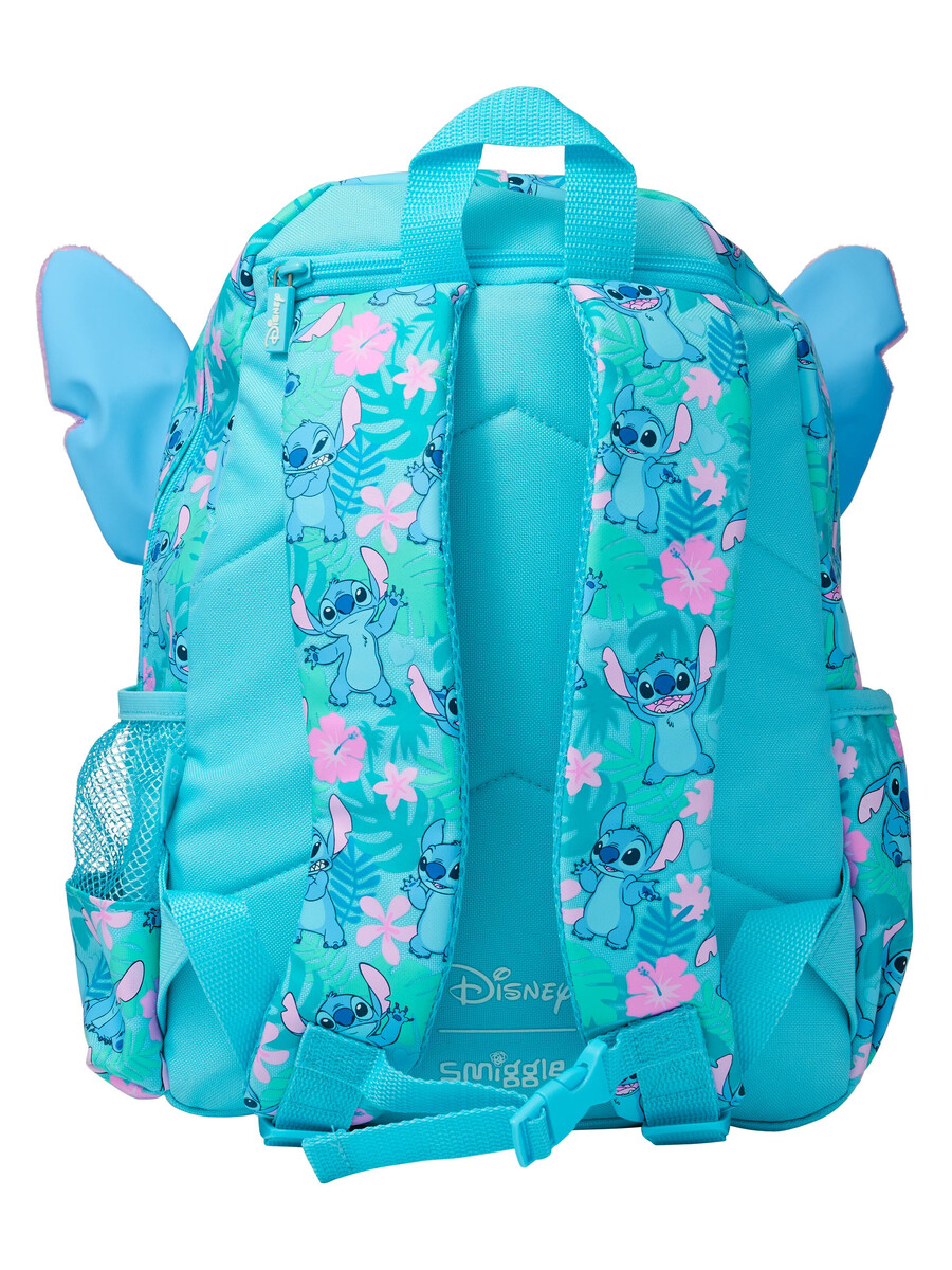 mochila con capucha stitch junior