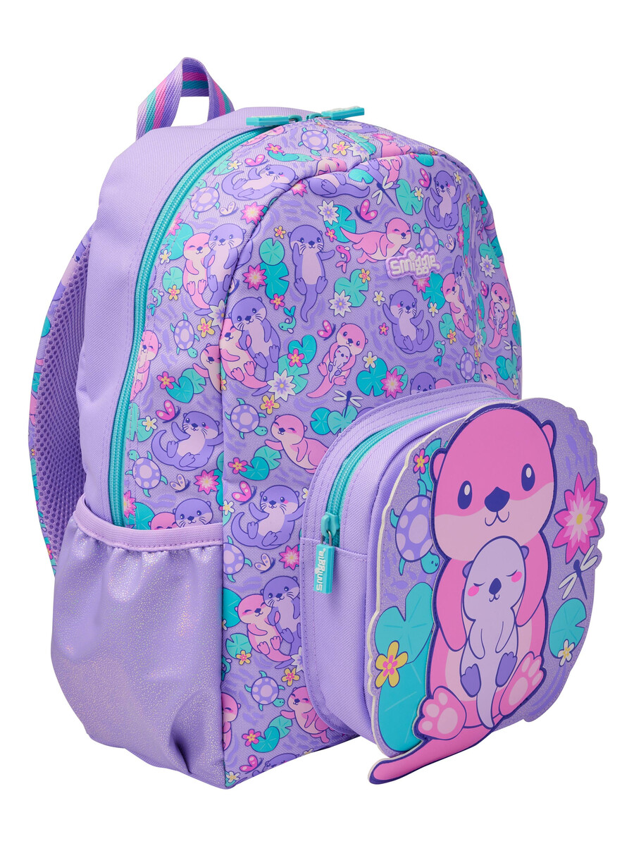 mochila con capucha de personajes juveniles de out about