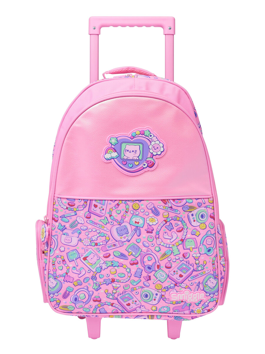 mochila con ruedas super charge y luces.