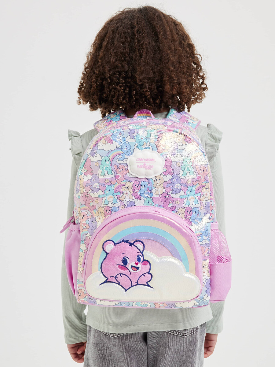 mochila con capucha care bears junior