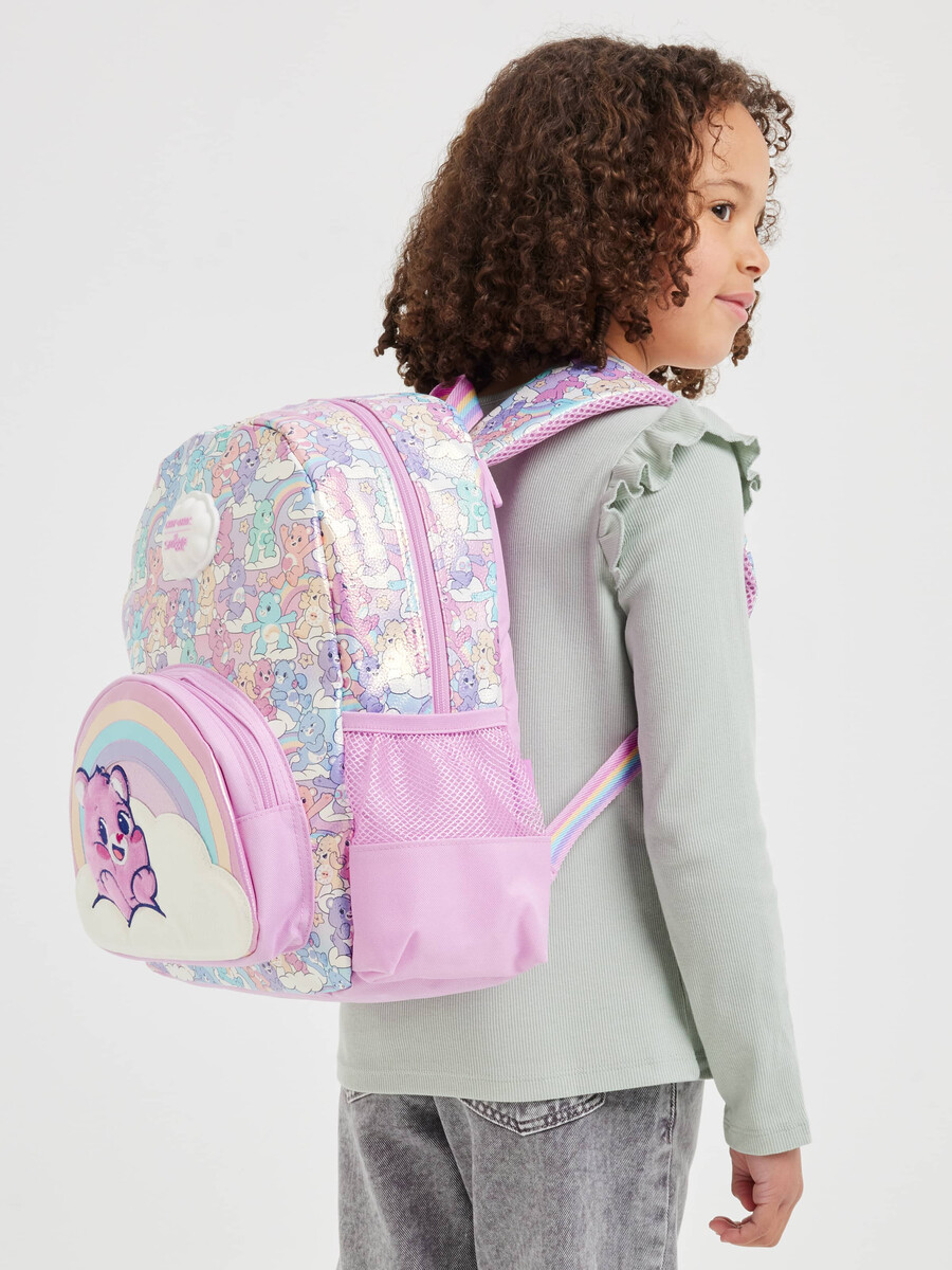 mochila con capucha care bears junior
