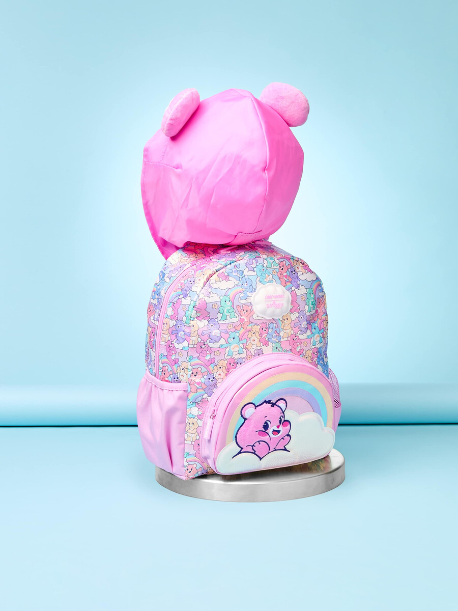 mochila con capucha care bears junior