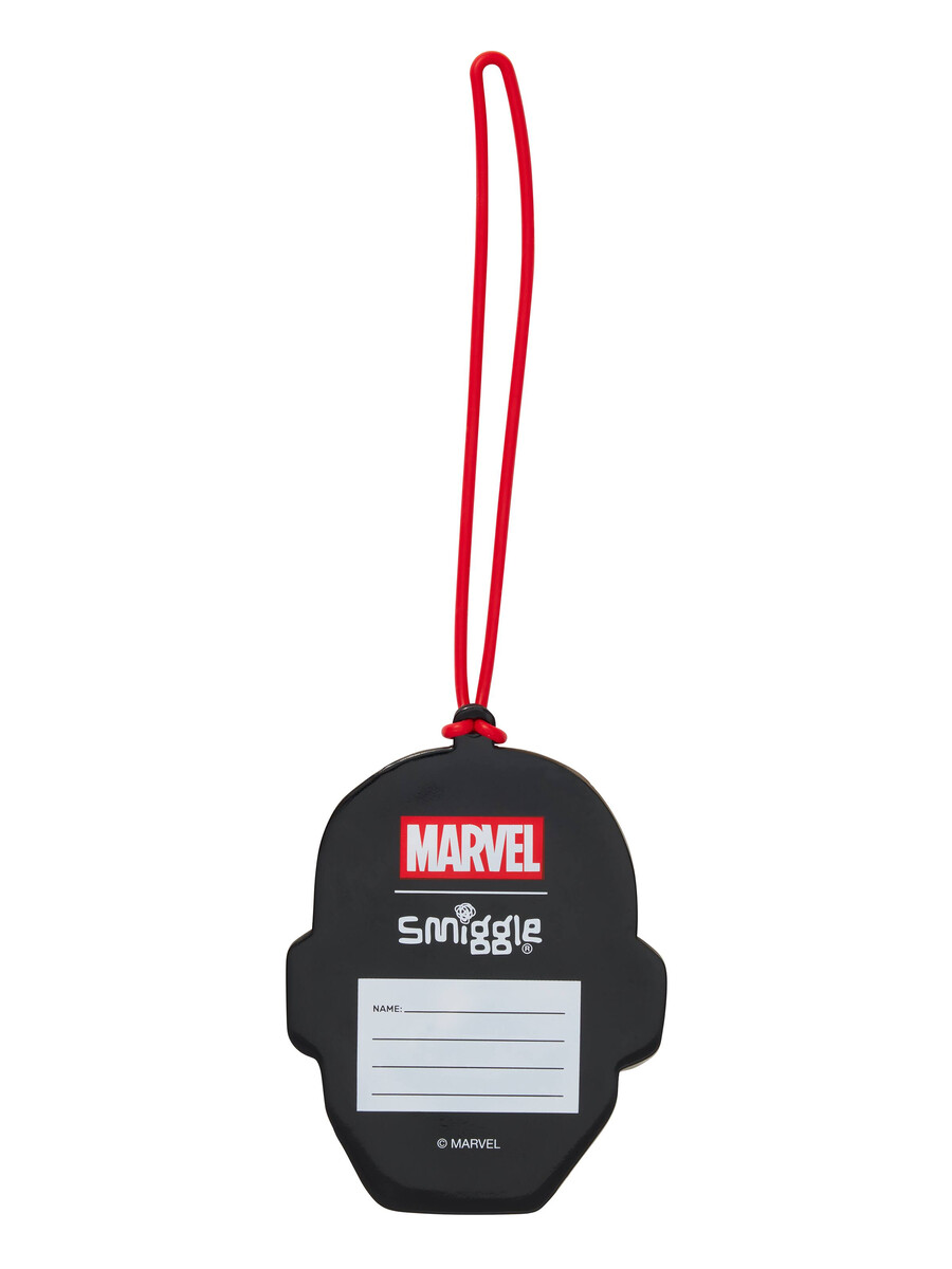 etiqueta de bolsa de marvel