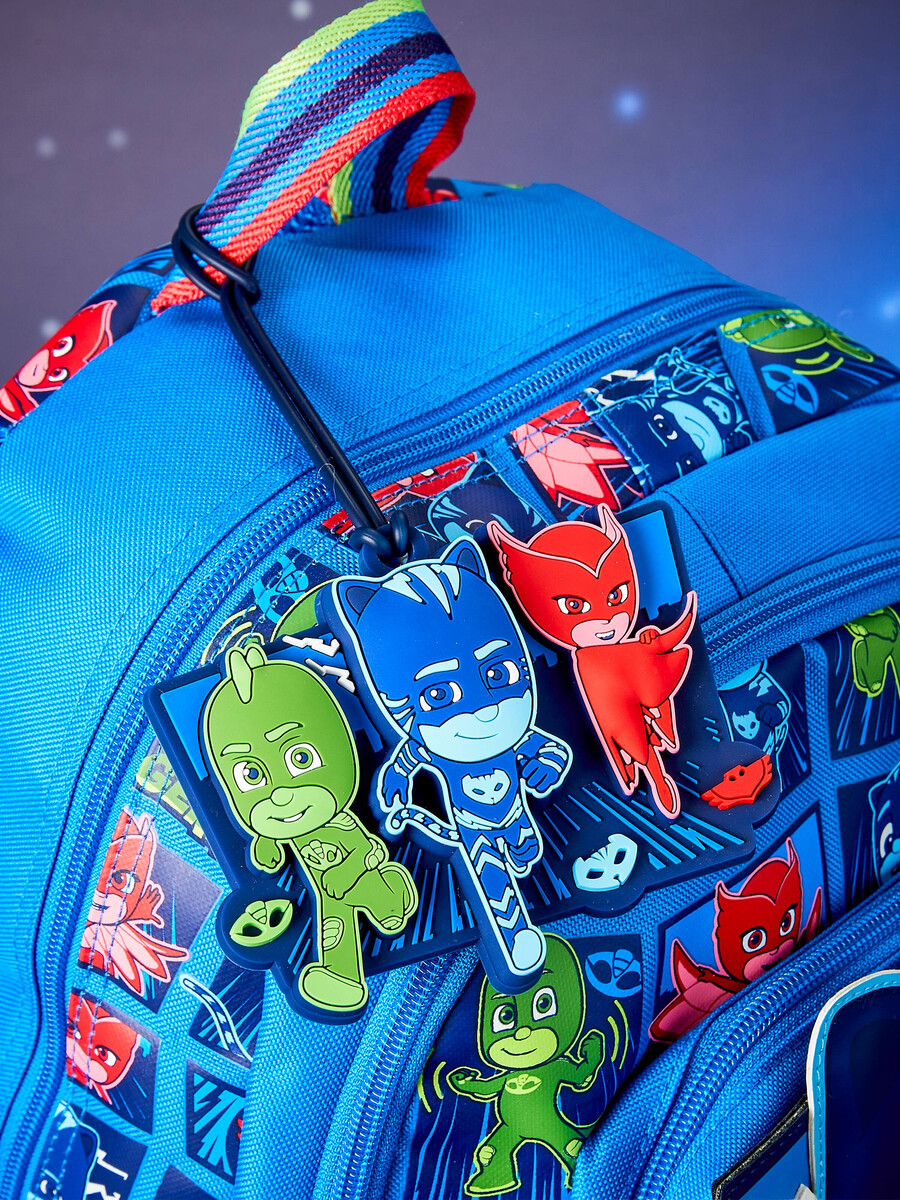 etiqueta para mochila de pj masks power heroes