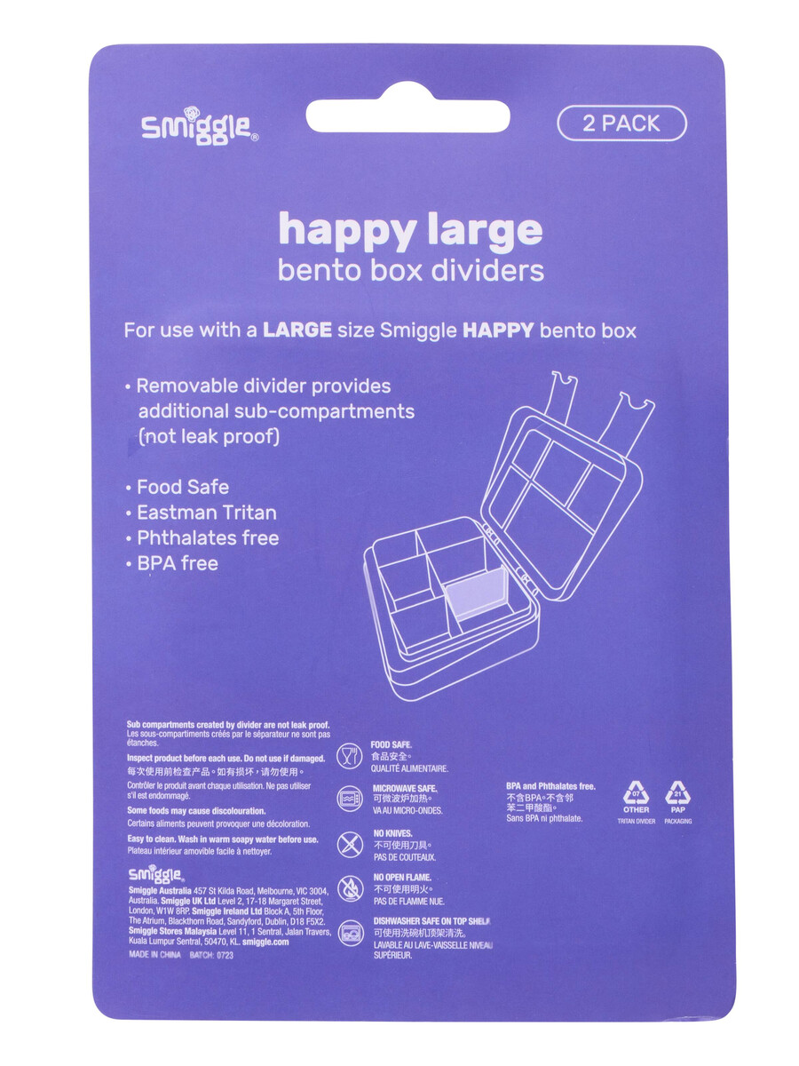 separadores de repuesto para fiambrera happy bento x2