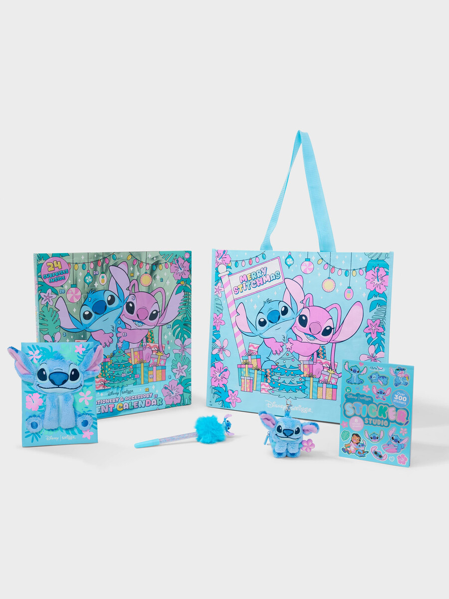 calendario de adviento de stitch y obsequios paquete de 6 piezas