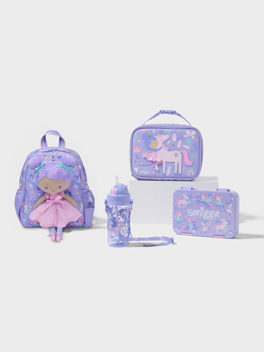 paquete de mochila de peluche de 4 piezas ¡listos preparados ya