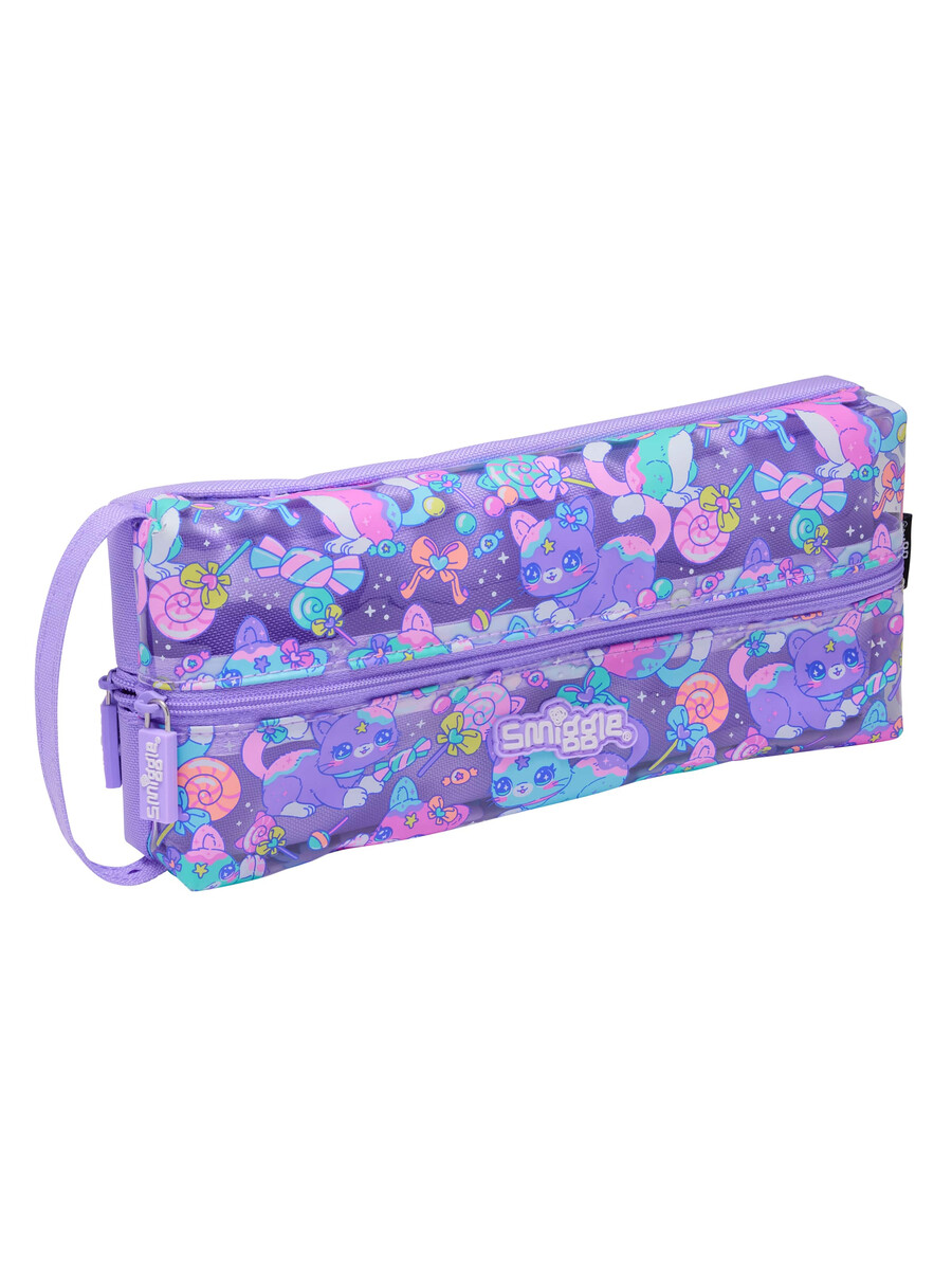 estuche para lápices con cremallera y diseño aventurero