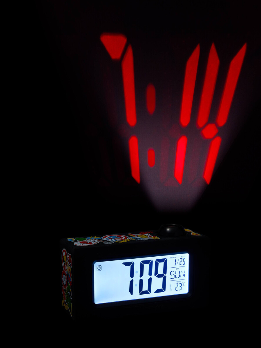 reloj proyector digital marvel