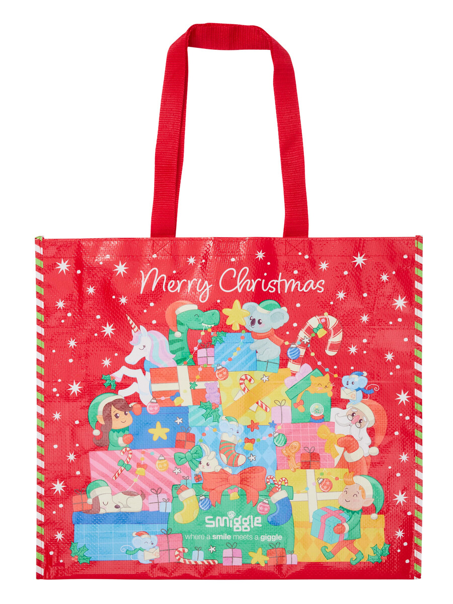 bolsa grande reutilizable de navidad