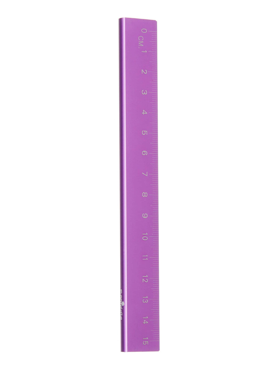 regla metálica de 15 cm