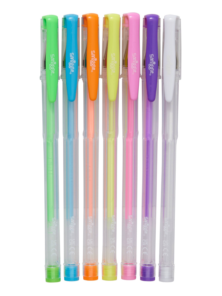 paquete de 7 bolígrafos de gel perfumados en tonos pastel