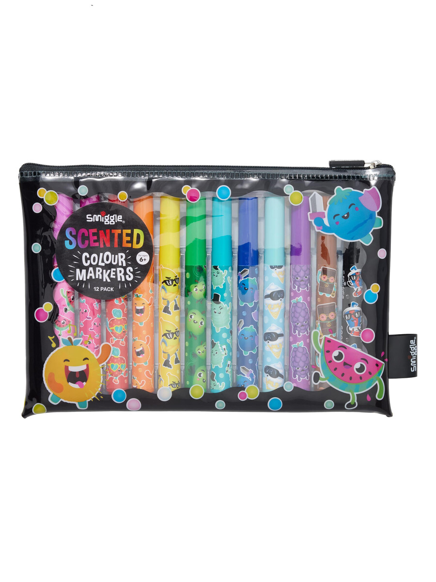 paquete de 12 marcadores de colores perfumados