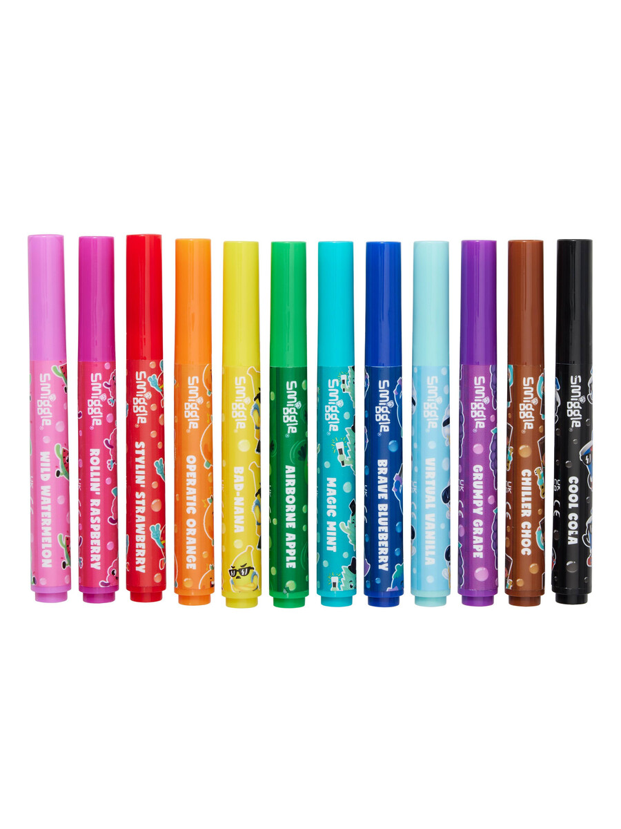 paquete de 12 marcadores de colores perfumados