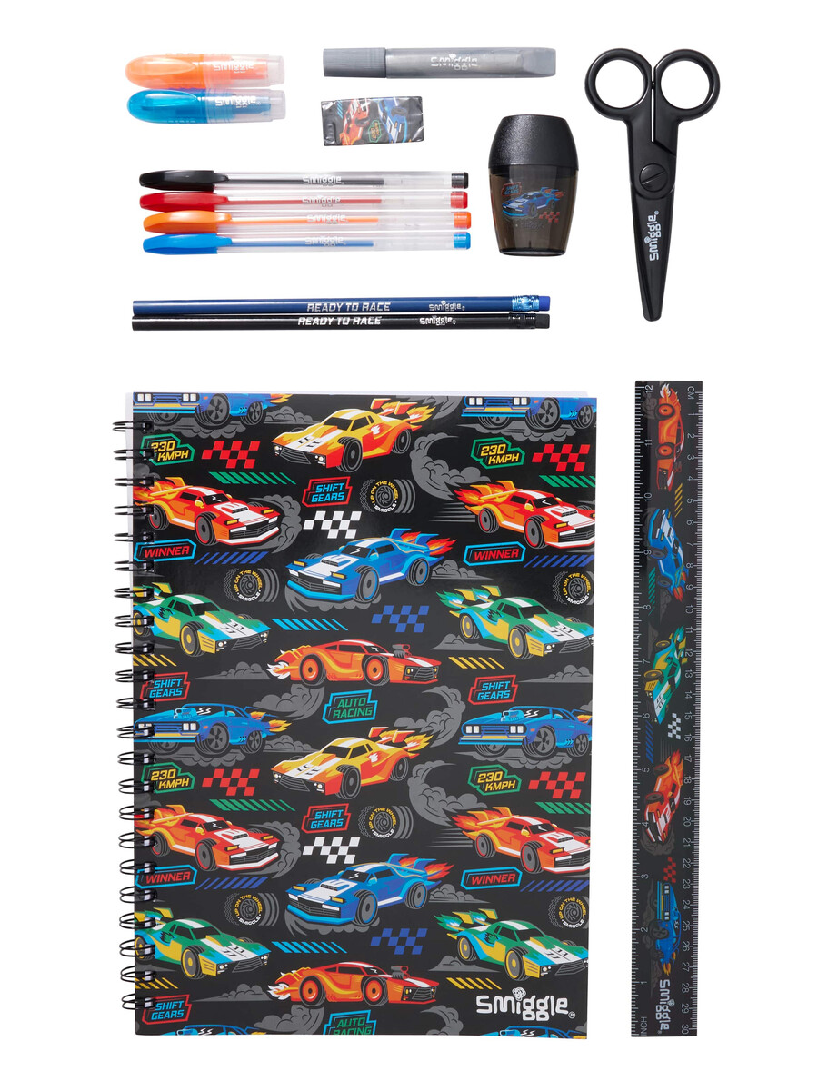 pack de regalo de artículos de papelería esenciales a4 de curious