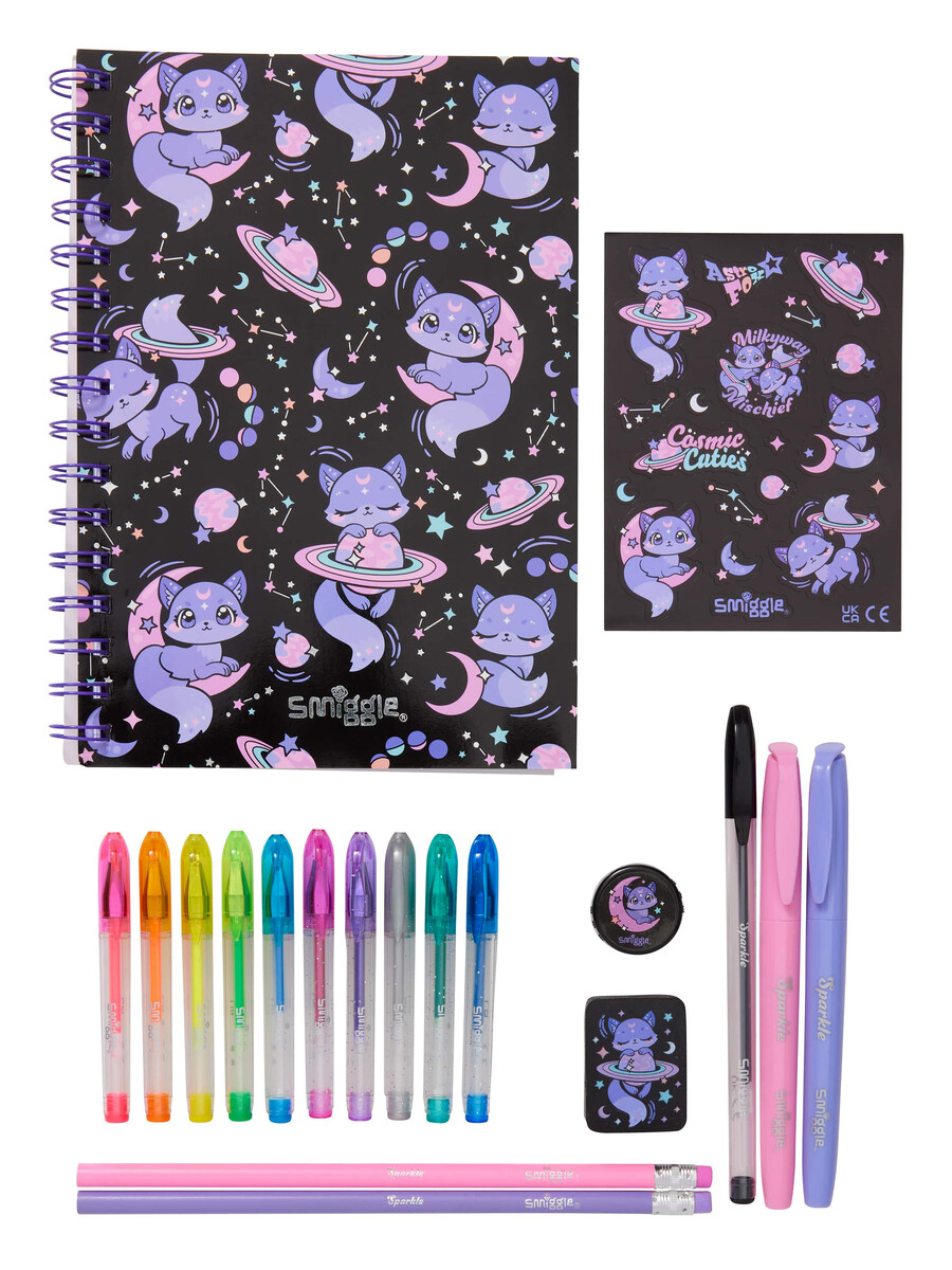pack de regalo de artículos de papelería bright eyes a5 essentials