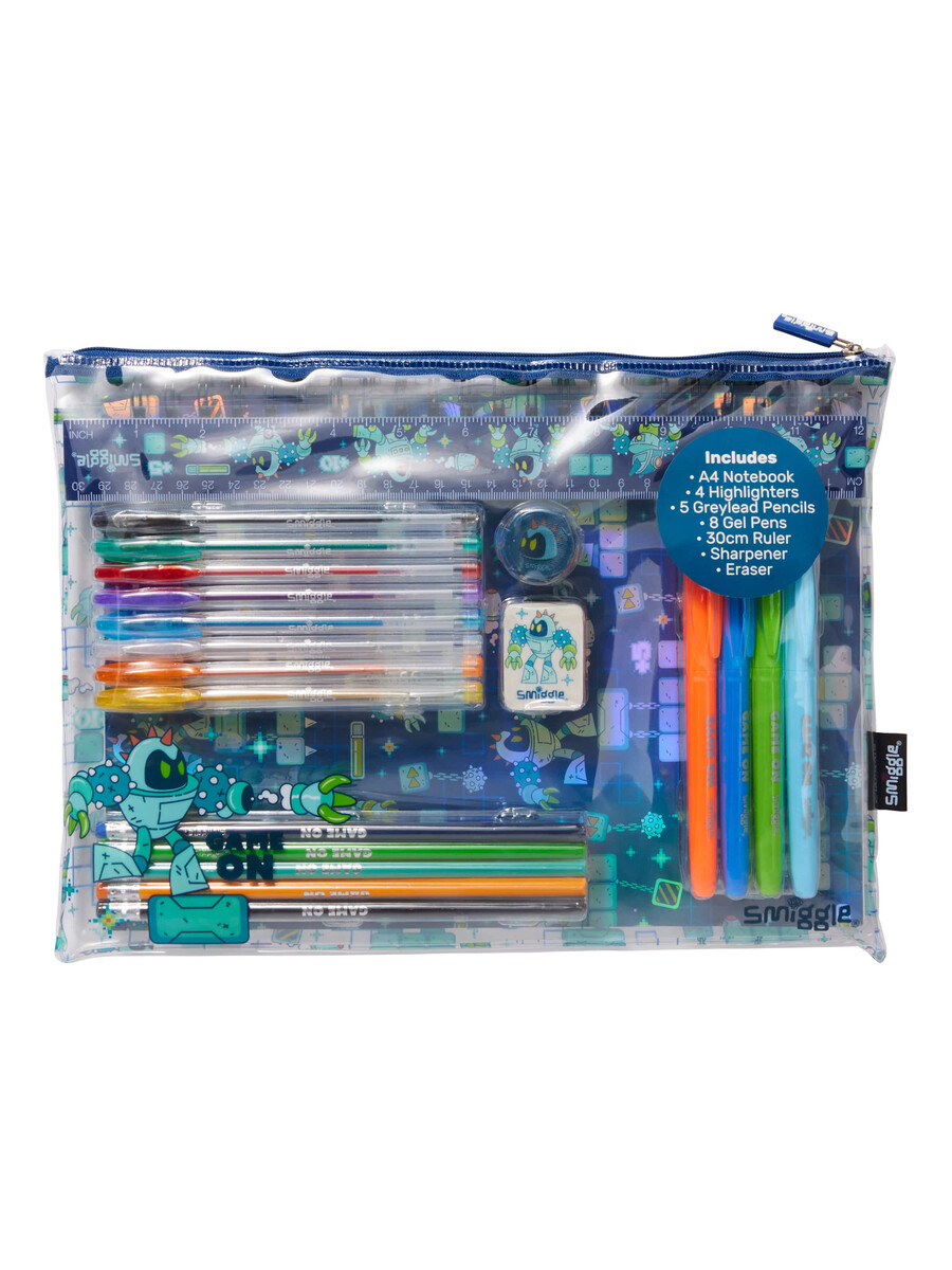 pack de regalo de artículos de papelería happy tales a4 essentials