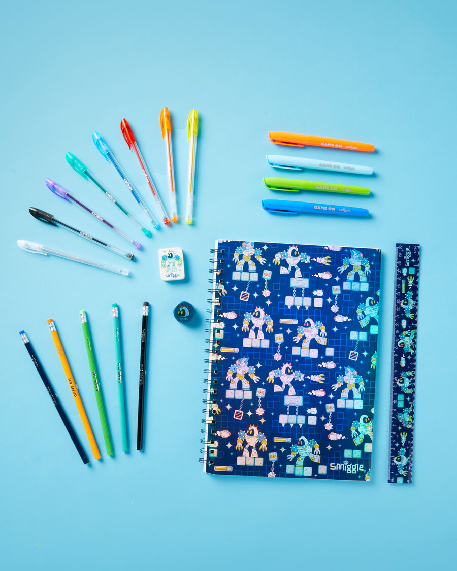 pack de regalo de artículos de papelería happy tales a4 essentials
