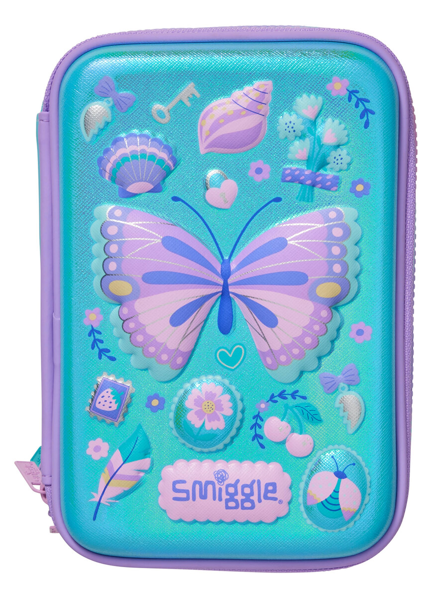 espectacular estuche rígido triple para lápices