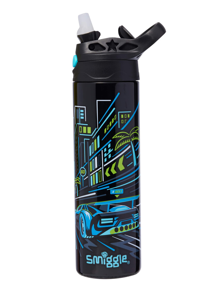 botella de acero inoxidable bright eyes con tapa abatible de 520 ml