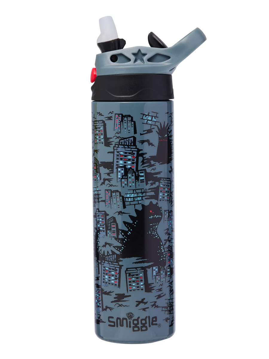 botella de acero inoxidable bright eyes con tapa abatible de 520 ml
