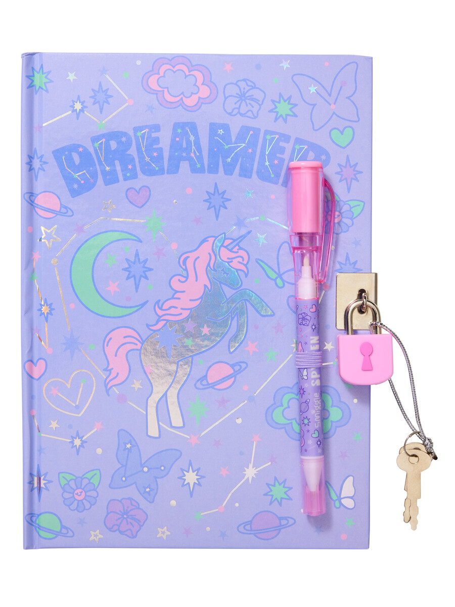 libreta a5 con candado y bolígrafo espía