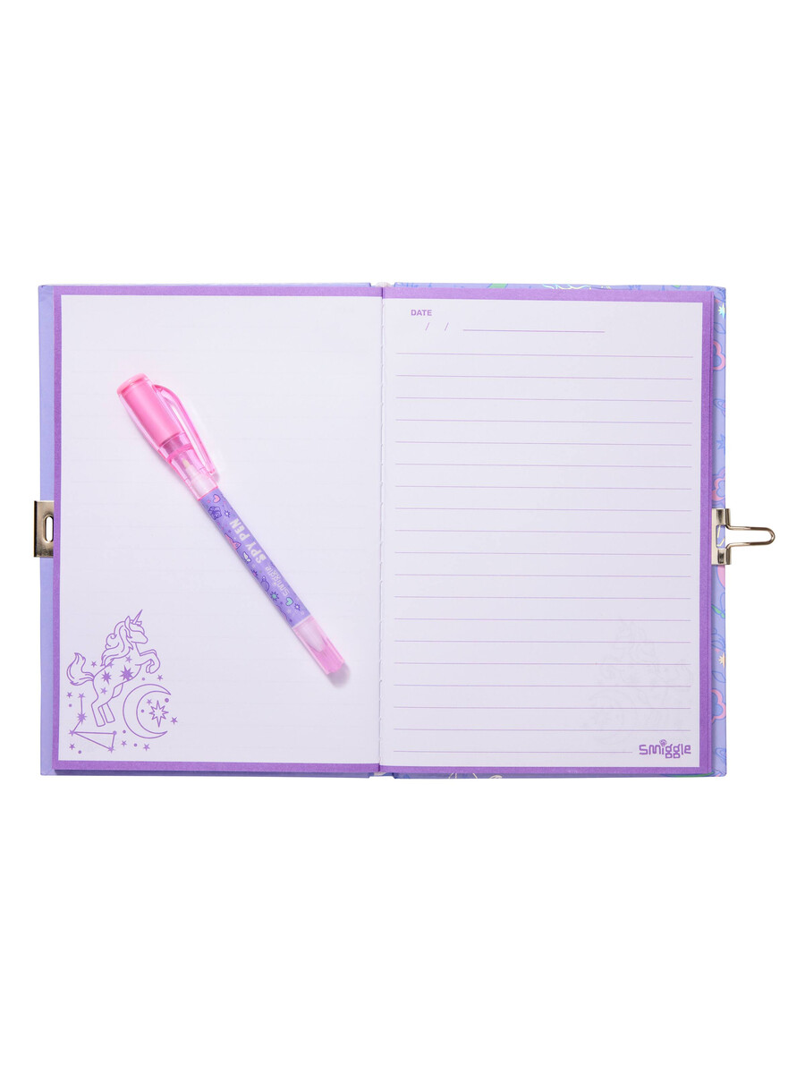 libreta a5 con candado y bolígrafo espía