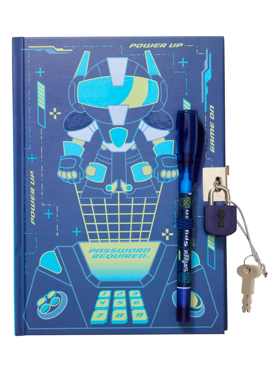 libreta a5 con candado y bolígrafo espía