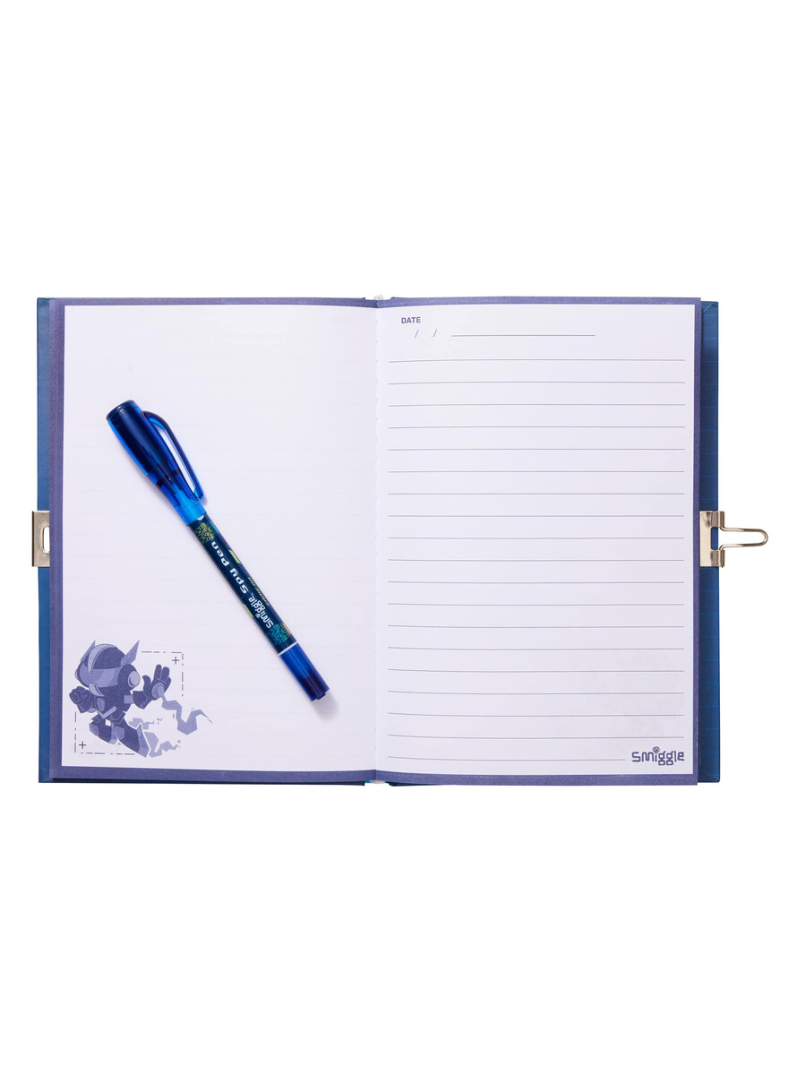 libreta a5 con candado y bolígrafo espía