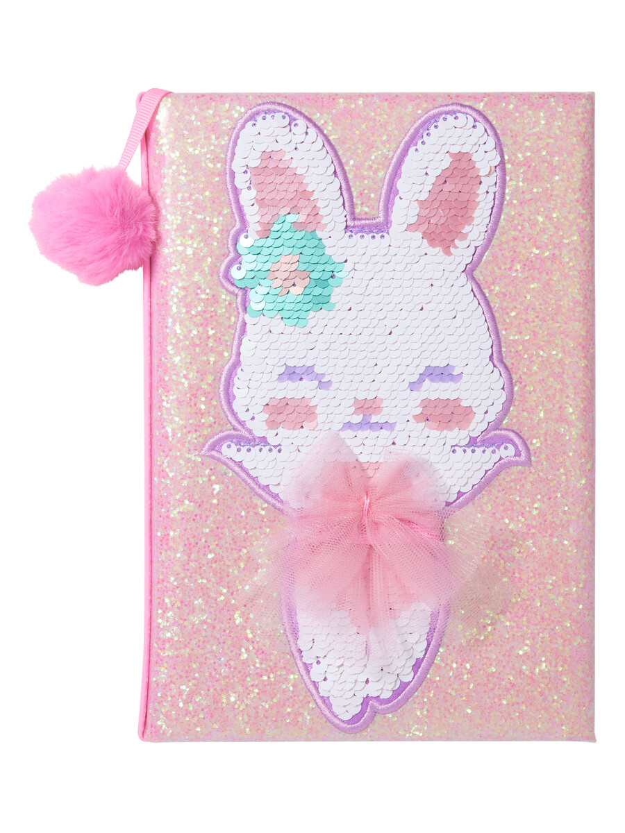 cuaderno a5 de fantasía de lentejuelas