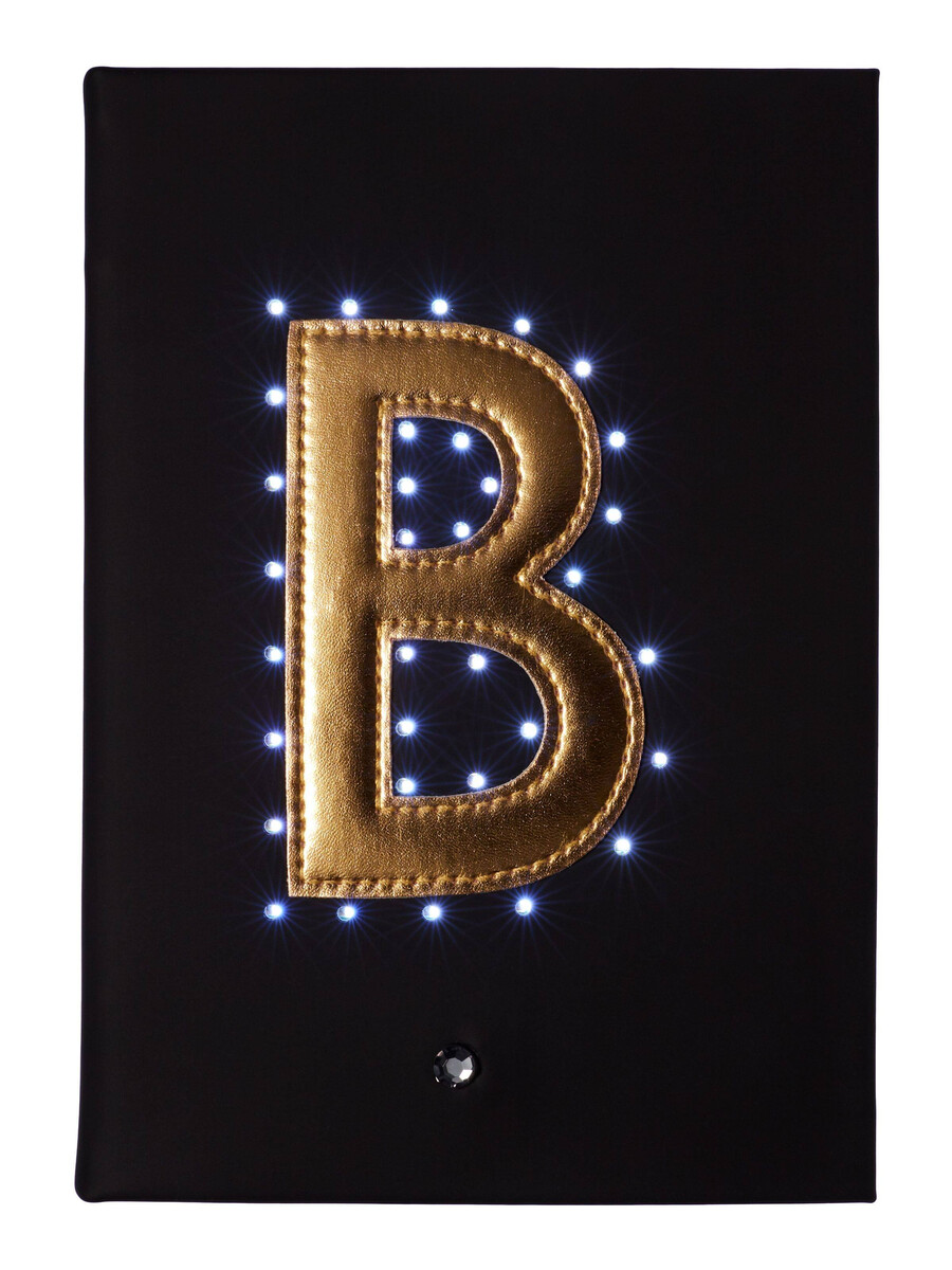 cuaderno a5 con alfabeto luminoso