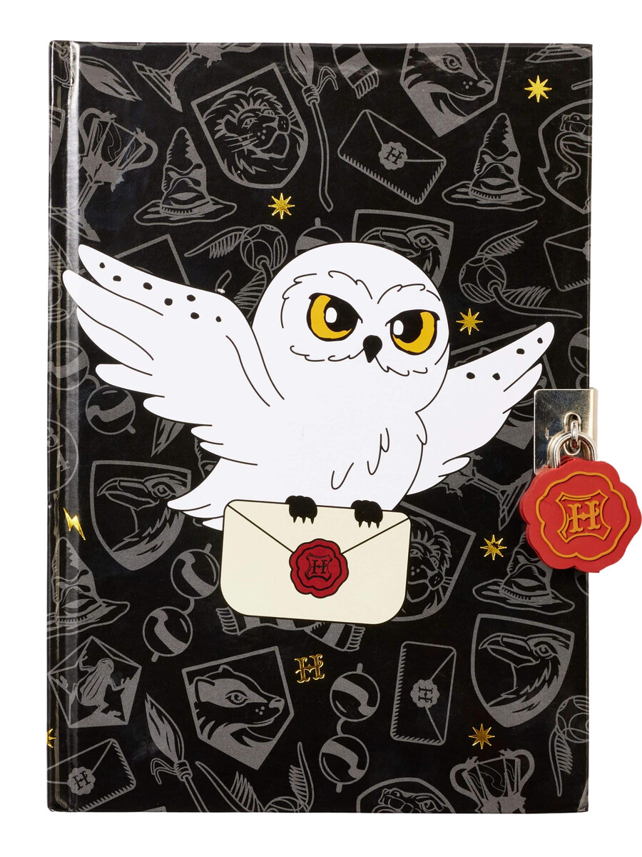 cuaderno con candado a5 de harry potter